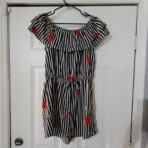 Speed Control New York Romper~XL~Jumper~Floral~Like New~Dressy